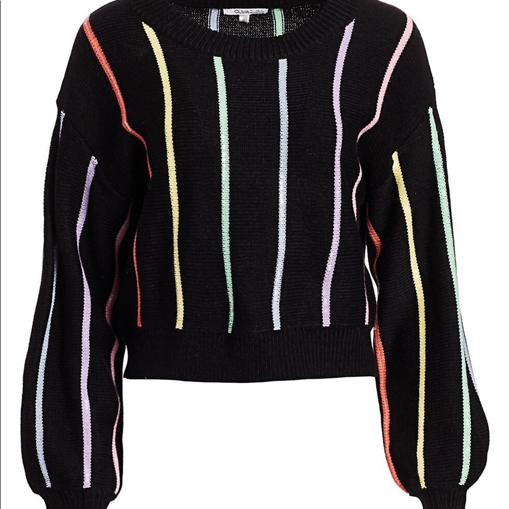 Olivia Rubin black / rainbow sequin sweater